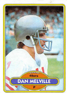 1980 Topps #11 Dan Melville VG  San Francisco 49ers 