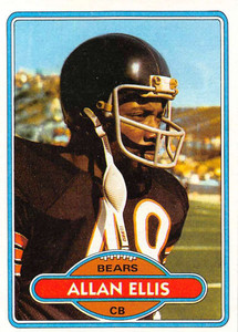 1980 Topps #63 Allan Ellis VG  Chicago Bears 