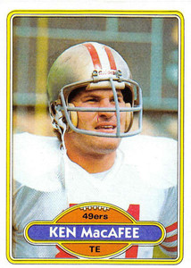1980 Topps #71 Ken Macafee VG  San Francisco 49ers 