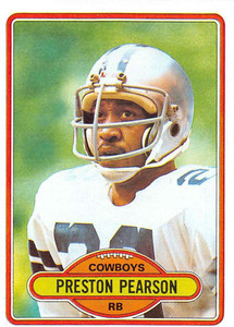1980 Topps #95 Preston Pearson VG  Dallas Cowboys 