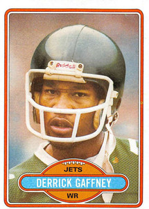 1980 Topps #117 Derrick Gaffney VG  New York Jets 
