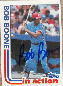 Bob Boone Autographed 1982 Topps #616
