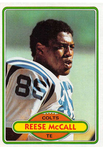 1980 Topps #143 Reese McCall VG  Baltimore Colts 