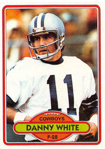 1980 Topps #157 Danny White VG  Dallas Cowboys 