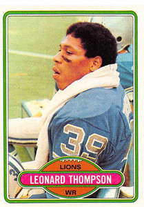 1980 Topps #172 Leonard Thompson VG  Detroit Lions 