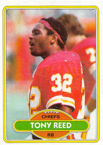 1980 Topps #173 Tony Reed VG  Kansas City Chiefs 