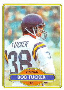 1980 Topps #174 Bob Tucker VG  Minnesota Vikings 