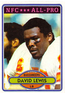 1980 Topps #180 David Lewis AP VG  Tampa Bay Buccaneers 