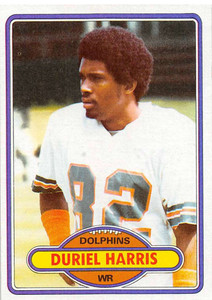1980 Topps #181 Duriel Harris VG  Miami Dolphins 