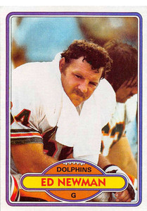 1980 Topps #201 Ed Newman VG  Miami Dolphins 