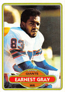 1980 Topps #206 Earnest Gray VG  RC Rookie New York Giants 