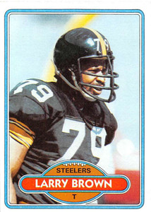 1980 Topps #236 Larry Brown VG  Pittsburgh Steelers 