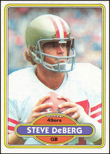 1980 Topps #245 Steve Deberg VG  San Francisco 49ers 