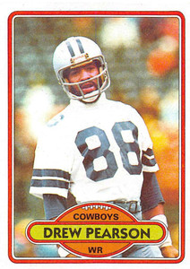 1980 Topps #250 Drew Pearson VG  Dallas Cowboys 