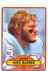 1980 Topps #272 Mike Barber VG  Houston Oilers 