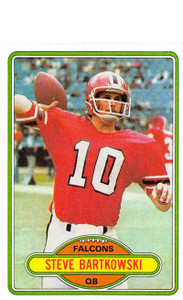 1980 Topps #289 Steve Bartkowski VG  Atlanta Falcons 