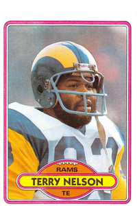 1980 Topps #322 Terry Nelson VG  Los Angeles Rams 