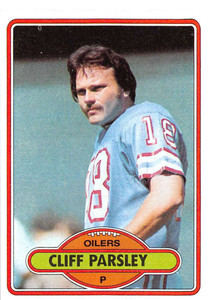 1980 Topps #343 Cliff Parsley VG  Houston Oilers 