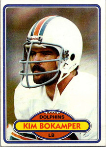 1980 Topps #361 Kim Bokamper VG  RC Rookie Miami Dolphins 