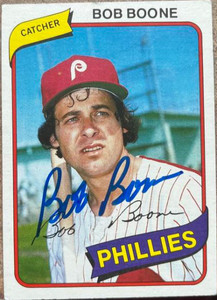 Bob Boone Autographed 1980 Topps #470