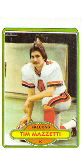 1980 Topps #383 Tim Mazzetti VG  Atlanta Falcons 