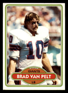 1980 Topps #395 Brad Van Pelt VG  New York Giants 