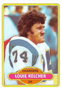 1980 Topps #412 Louie Kelcher VG  San Diego Chargers 