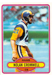 1980 Topps #423 Nolan Cromwell VG  RC Rookie Los Angeles Rams 