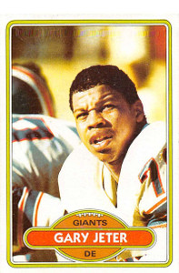 1980 Topps #434 Gary Jeter VG  RC Rookie New York Giants 