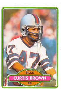 1980 Topps #443 Curtis Brown VG  Buffalo Bills 