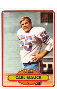 1980 Topps #446 Carl Mauck VG  Houston Oilers 