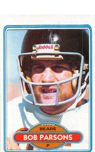 1980 Topps #482 Bob Parsons VG  Chicago Bears 