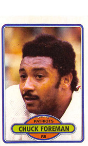 1980 Topps #500 Chuck Foreman VG  New England Patriots 