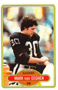 1980 Topps #510 Mark Van Eeghen VG  Oakland Raiders 