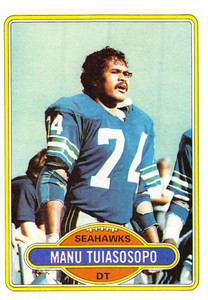 1980 Topps #512 Manu Tuiasosopo VG  Seattle Seahawks 