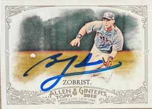 Ben Zobrist Autographed 2012 Topps Allen & Ginter #32 