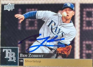 Ben Zobrist Autographed 2009 Upper Deck #888 