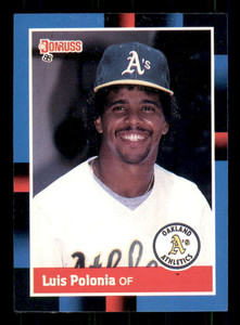 1988 Donruss #425 Luis Polonia NM-MT RC Rookie Oakland Athletics 