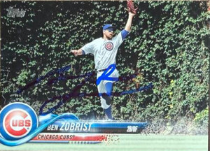 Ben Zobrist Autographed 2018 Topps #391 
