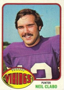 1976 Topps #46 Neil Clabo VG Minnesota Vikings 