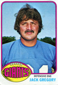 1976 Topps #57 Jack Gregory VG New York Giants 