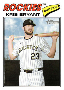 2026 Topps Heritage #22 Kris Bryant NM-MT  Colorado Rockies 