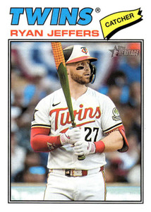 2026 Topps Heritage #226 Ryan Jeffers NM-MT  Minnesota Twins 