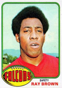1976 Topps #307 Ray Brown VG Atlanta Falcons 