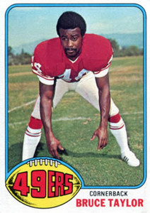 1976 Topps #327 Bruce Taylor VG San Francisco 49ers 