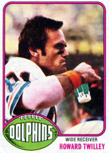 1976 Topps #372 Howard Twilley VG Miami Dolphins 
