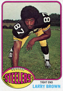 1976 Topps #381 Larry Brown VG Pittsburgh Steelers 