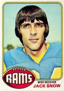 1976 Topps #401 Jack Snow VG Los Angeles Rams 
