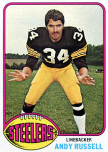 1976 Topps #405 Andy Russell VG Pittsburgh Steelers 