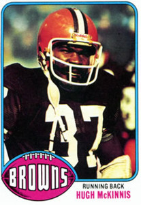1976 Topps #407 Hugh McKinnis VG Cleveland Browns 